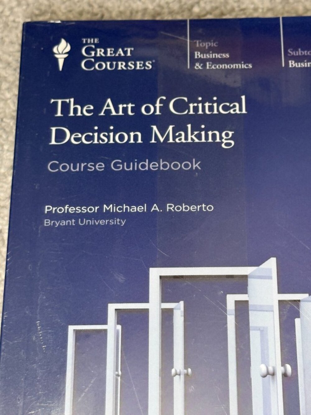 The Great Courses The Art of Critical Decision Making Sealed 12 CDs & Guidebook